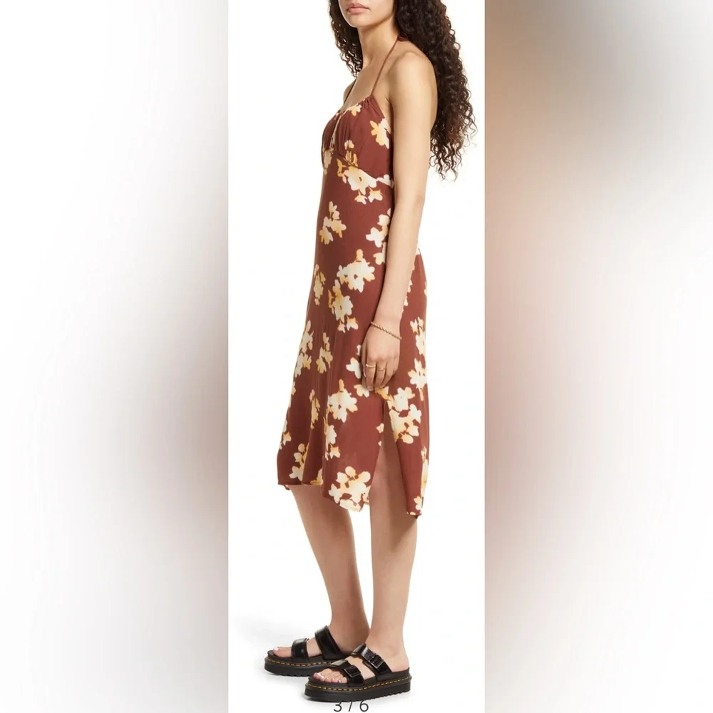 BP. Brown Halter Midi Dress Size 3x NWT - Picture 7 of 15